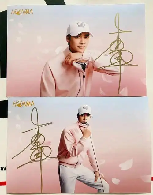 李易峰签名代言同款帽子和最新签名