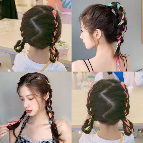 99淘宝新品嫣然一笑新款新年红色可爱小兔子发绳卡通皮筋发圈女孩发饰