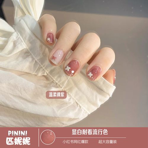 2021年新款流行色超显白款指甲油胶冰芥末芥末绿绿色甲油胶