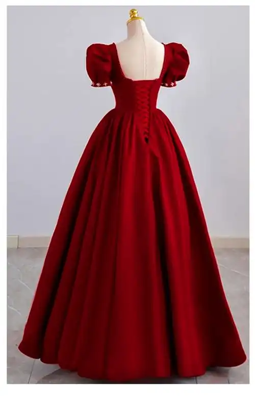 商品描述腰型中腰裙长长款  中长款袖长短袖婚纱礼服款式晚礼服流行