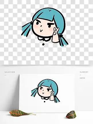 【卡通比手势女孩】图片免费下载_卡通比手势女孩素材_卡通比手势女孩