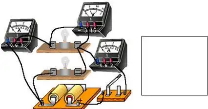 根据图所示实物图请你在方框内画出电路图并标明电表的正负接线柱