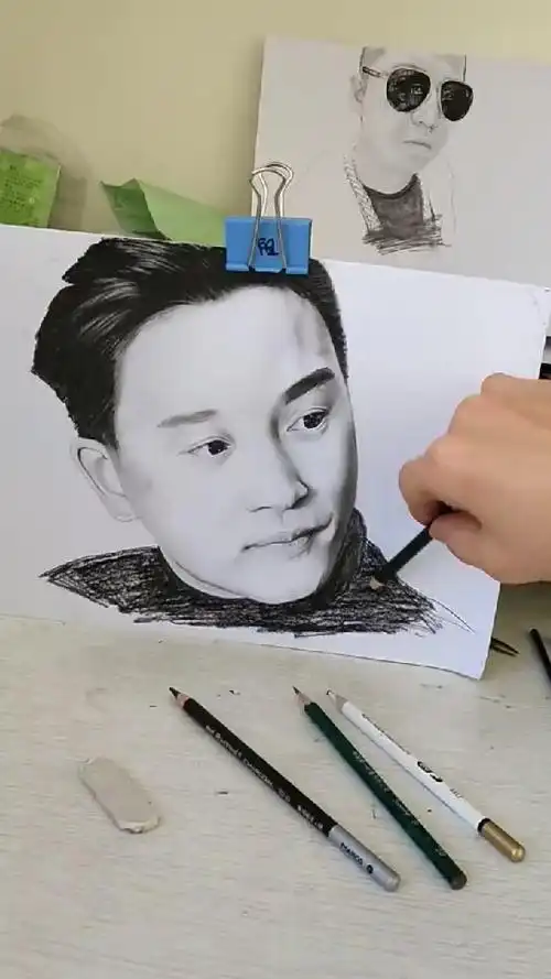 素描张国荣一枚