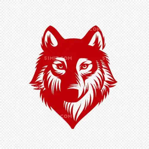 大灰狼简单剪纸