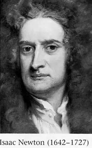 著名数学家牛顿简笔画