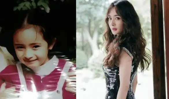 原创杨幂小时候照片和长大之后的对比杨幂为什么这么成功