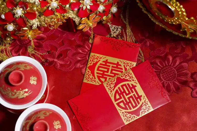 花纹,风俗,庆祝,装饰,图案,一对,古典,结婚,浪漫,传统,桌布,古代,红色