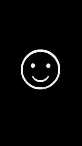 壁纸简约黑白笑脸