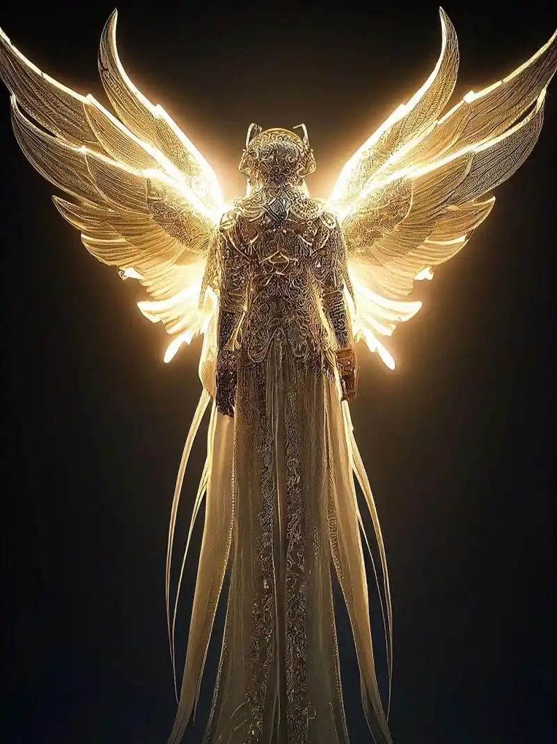 天使长的风采 加百列本为炽天使,作为天使长,在天堂位于重要的守护