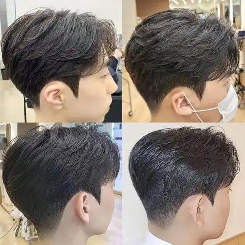 型男新宠:起发脚推边男发