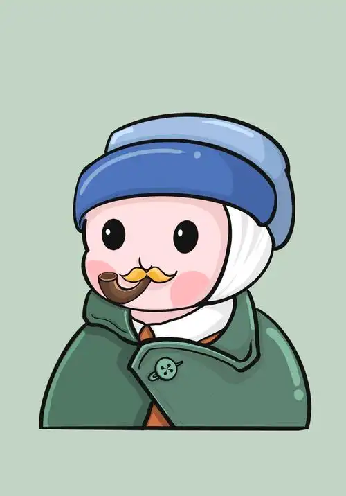 世界名画q版再创作插画|插画|创作习作|是熊崽崽 - 原创作品 - 站酷