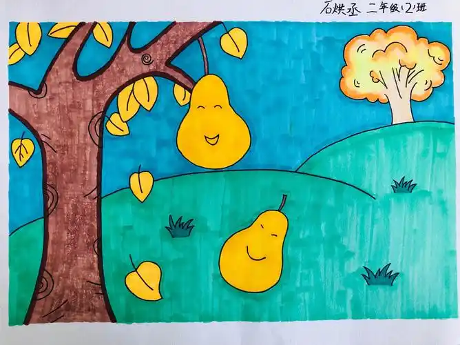 包头市第一实验小学南海分校———秋天"悄悄画"二年级作品投票