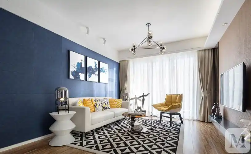 5万190㎡简约三房装修色彩设计-红星美凯龙家装效果图