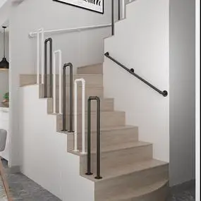 简约现代楼梯栏杆儿童安全围栏室内家用老人防滑护栏靠墙扶手阳台