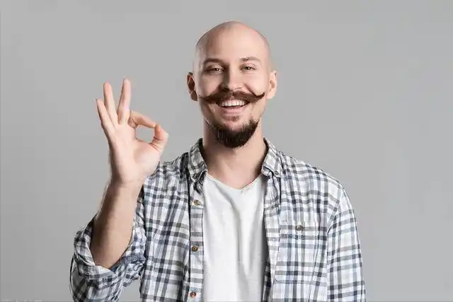 瘦子光头胡须佬雄激素的杰作