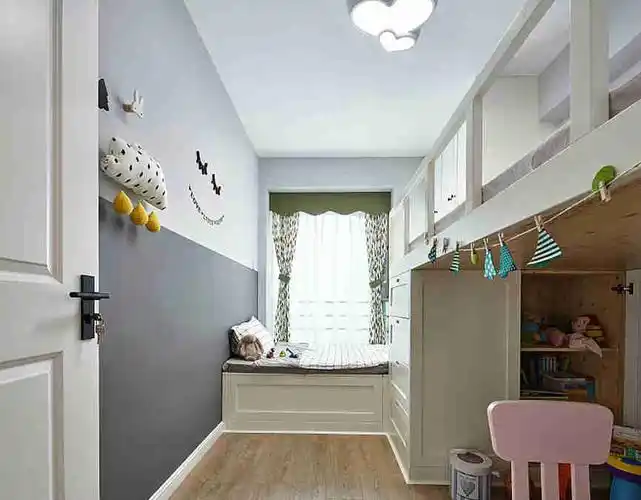 16平米主卧改成二个儿童房效果图一个卧室改两个独立小房间图片