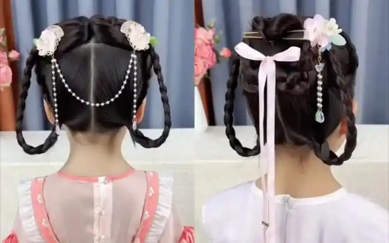 汉服发型,出游这样扎古风发型,太好看了!