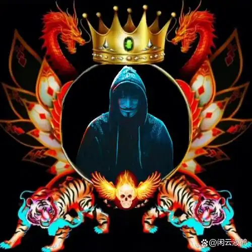 神秘人头像霸气头像模板设计