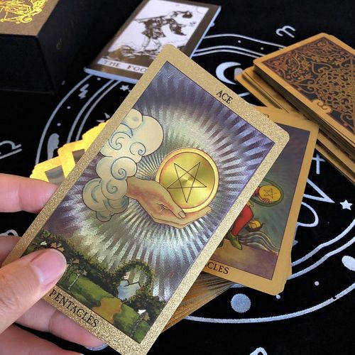 韦特塔牌pvc镭射tarot经典百年伟特卡罗78张游戏