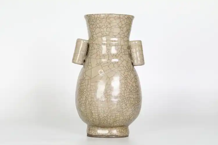 元 哥窑贯耳瓶-【成交 价格 图片】