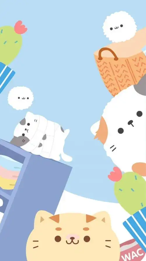 唯美可爱卡通插画