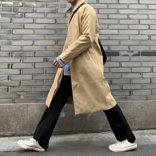 共566 件男士中长款立领英伦风衣男相关商品