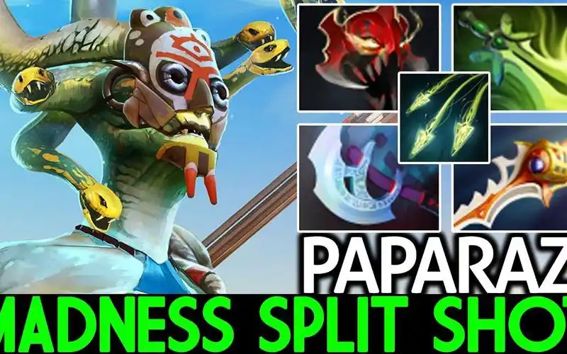 dota2paparazi疯脸分身蝴蝶有点装备就不讲道理的美杜莎bydota2high