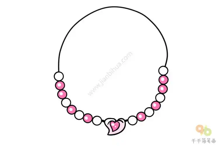 项链简笔画图片大全简单又漂亮