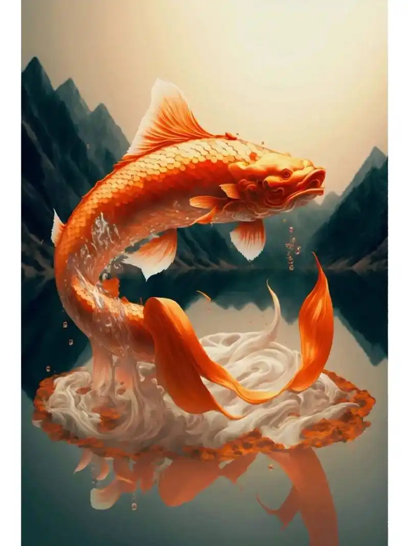 好运锦鲤,如鱼得水.