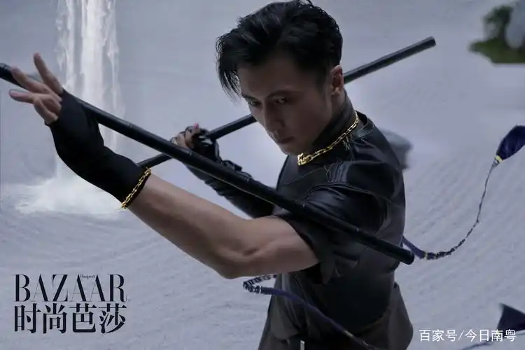 谢霆锋《时尚芭莎》火焰封面尽显男儿本色