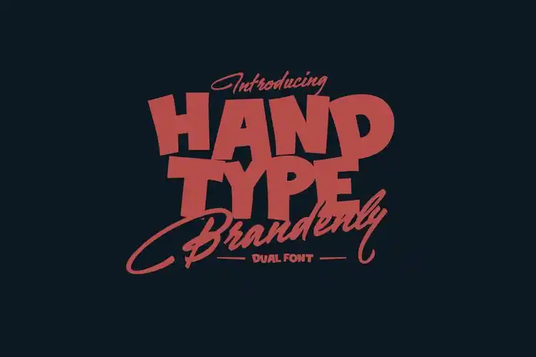 钢笔签名英文手写创意字体精选brandenlyhandwrittenfont
