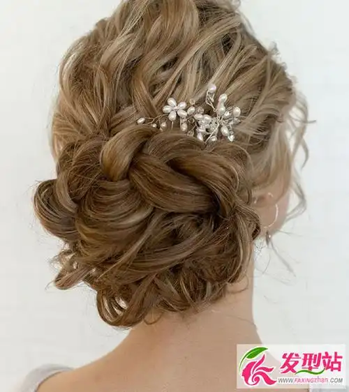 欧式新娘盘发50例经典西式婚礼新娘发型大全4