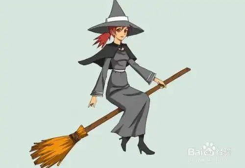 如何画动漫风格的女巫