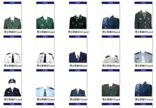 男装psd(男士衬衣,男士军装,男士西装)【证件照排版素材】共三个视频