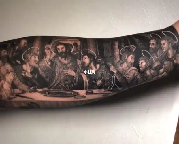 纹身  #纹身也清新  #单针  #单针纹身  #小臂纹身  #最后的晚餐