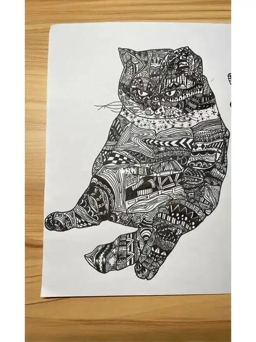 黑白装饰画素材