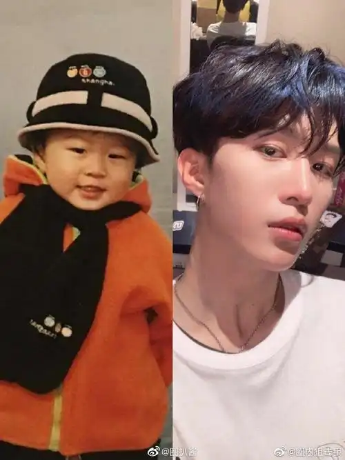 范丞丞的五官太立体了吧,鼻子那么挺!两撮湿发搭在额前