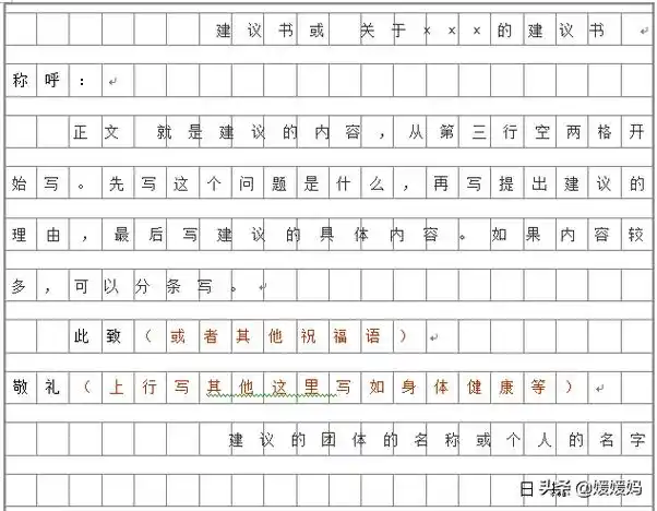 写作文的正确格式图(7大类应用文写作格式及范文示例)