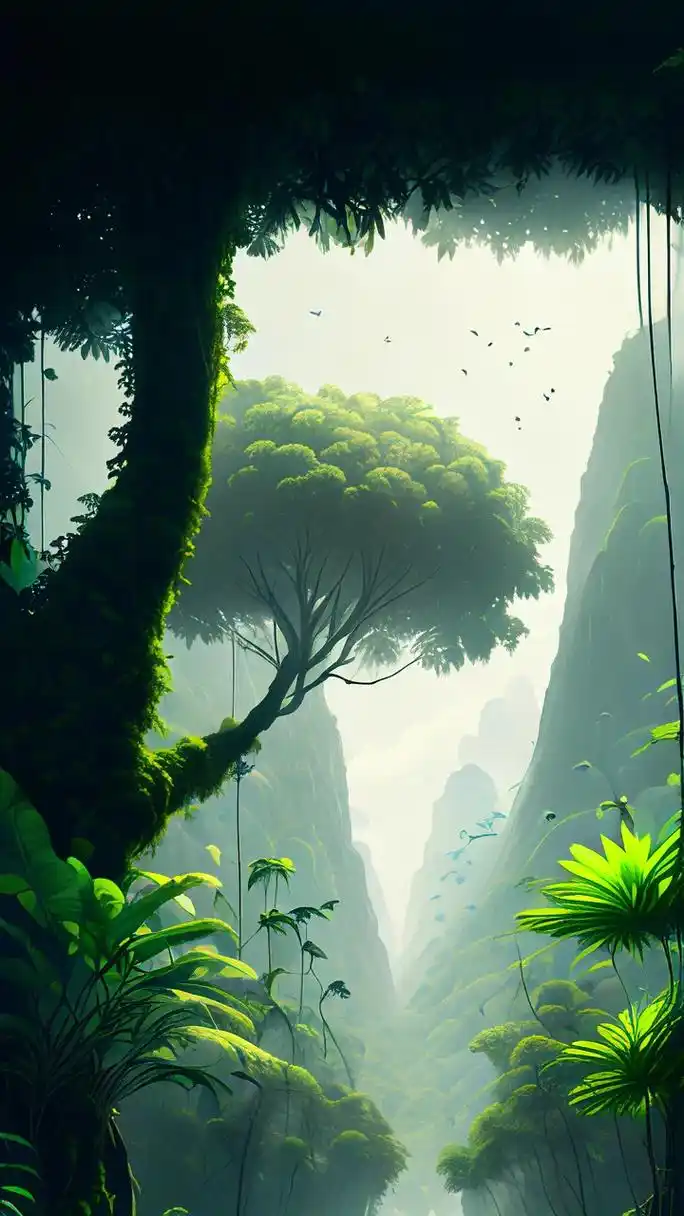 动漫壁纸#绿荫之地,纯风景