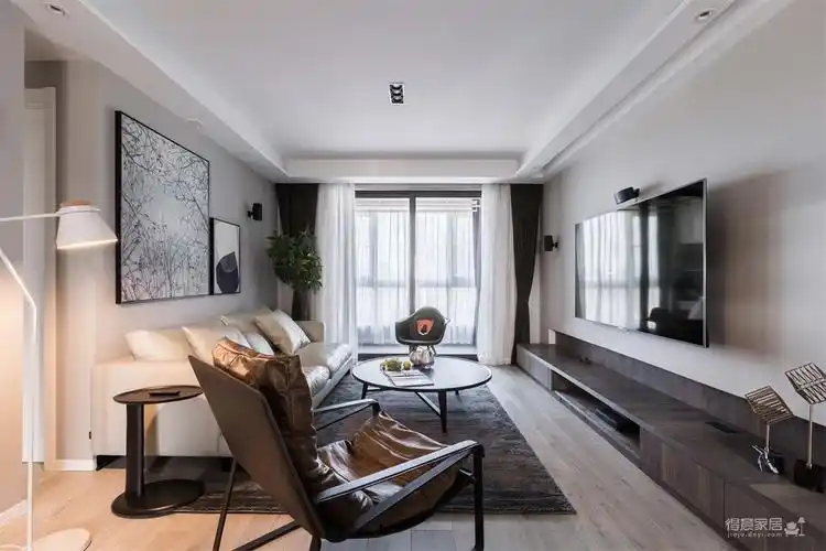 130平台式三室简约风装修效果图_得意家居装修图库_得意家居网