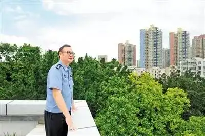 站在天台看着宝安城区,作为城市巨变的见证者,谭善爱心中感慨万分.