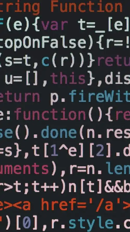 程序代码,五颜六色的字母,屏幕 iphone 壁纸