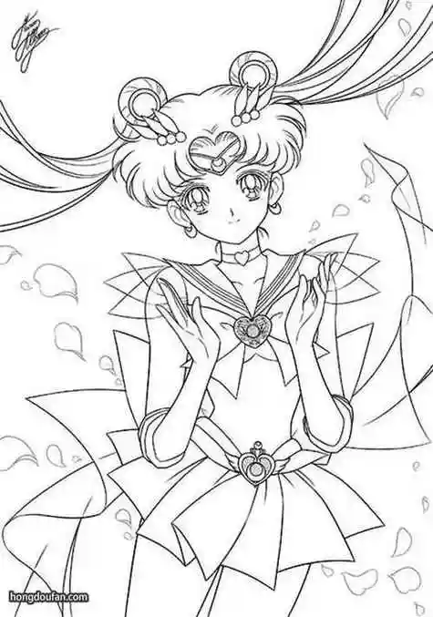 动漫公主简笔画美少女