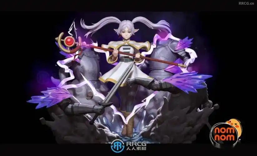 芙莉莲frieren葬送的芙莉莲动漫角色雕刻手办3d打印模型