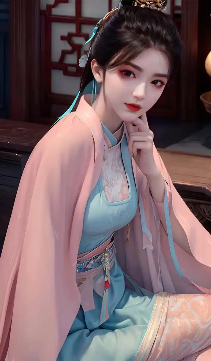 少年歌行:尹落霞,粉衣倩影落霞仙子,一掌断江色艺无双