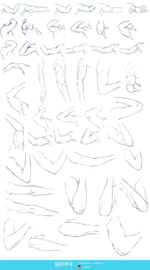 作业:日系厚涂之手臂肌肉及连接关系 - 小茗酱鸭脖 - 轻微课