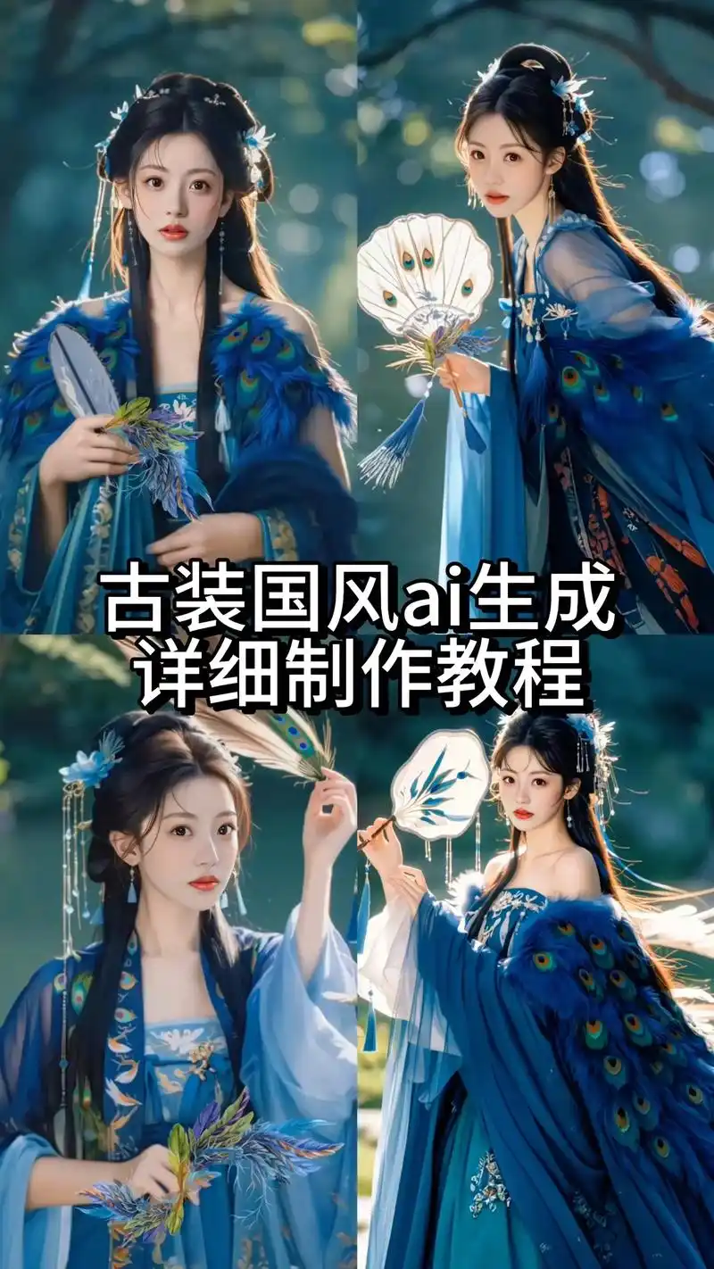 古装国风写真照一键生成制作教程来啦.#ai写真 #古风写真 - 抖音