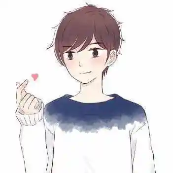 比较成熟的男生头像动漫比心