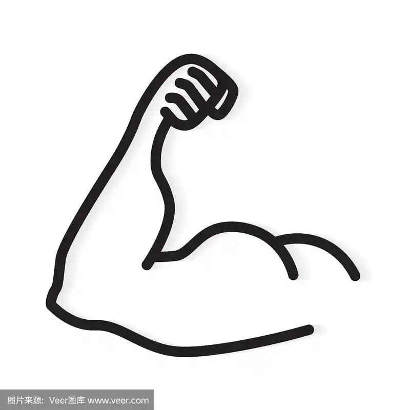 二头肌,手臂,肌肉图标