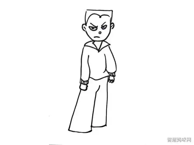 平头小男孩简笔画男人头像简笔画怎么画画男生头发简笔画步骤图男人简